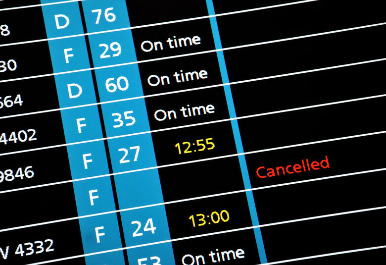 Cancelled flight