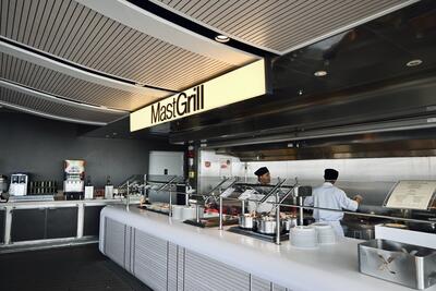 Celebrity Beyond Mast Grill
