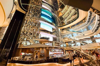 atrium on MSC Seashore