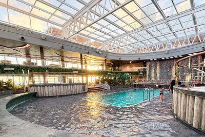 indoor pool on MSC Seashore