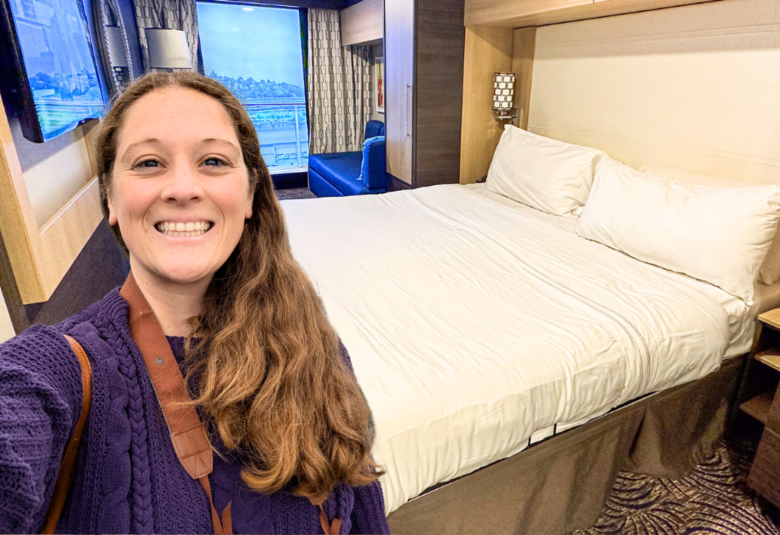 Jenna selfie in Quantum of the Seas cabin